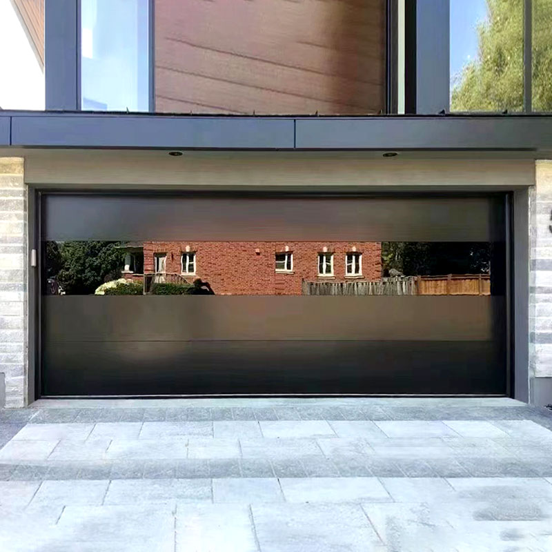 Aluminum panel garage door