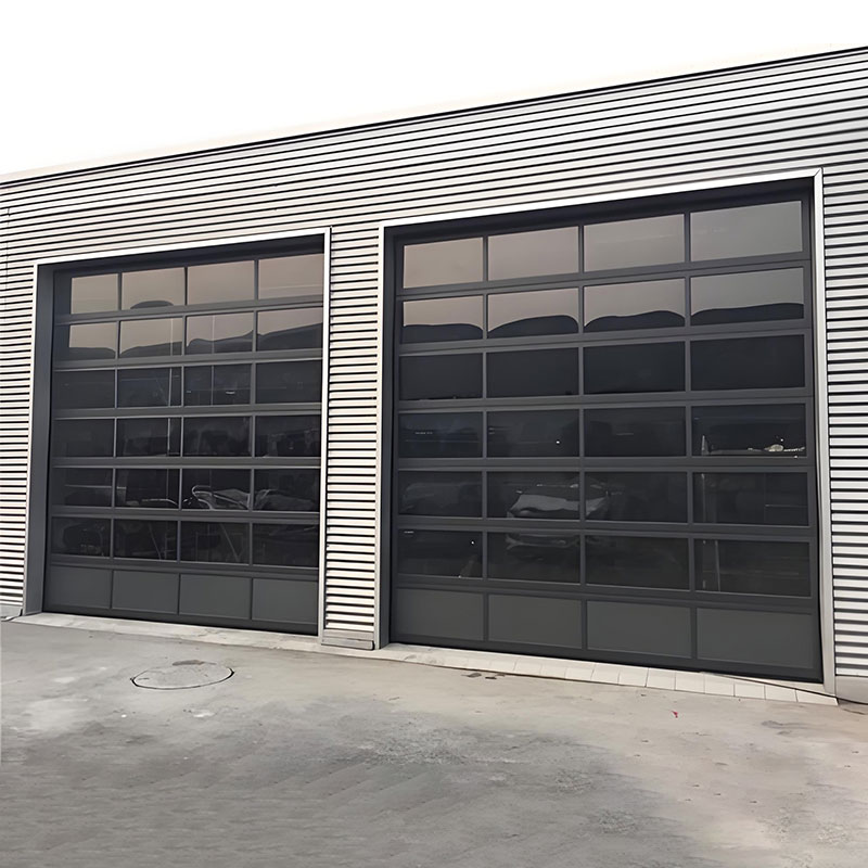 Outdoor garage doors resistant to strong winds
