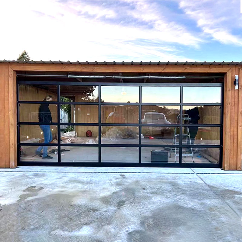 Aluminium Glass Garage Door