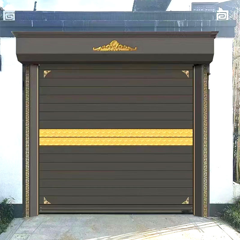 Modern light luxury silent and heat-insulating roller shutter garage doors.