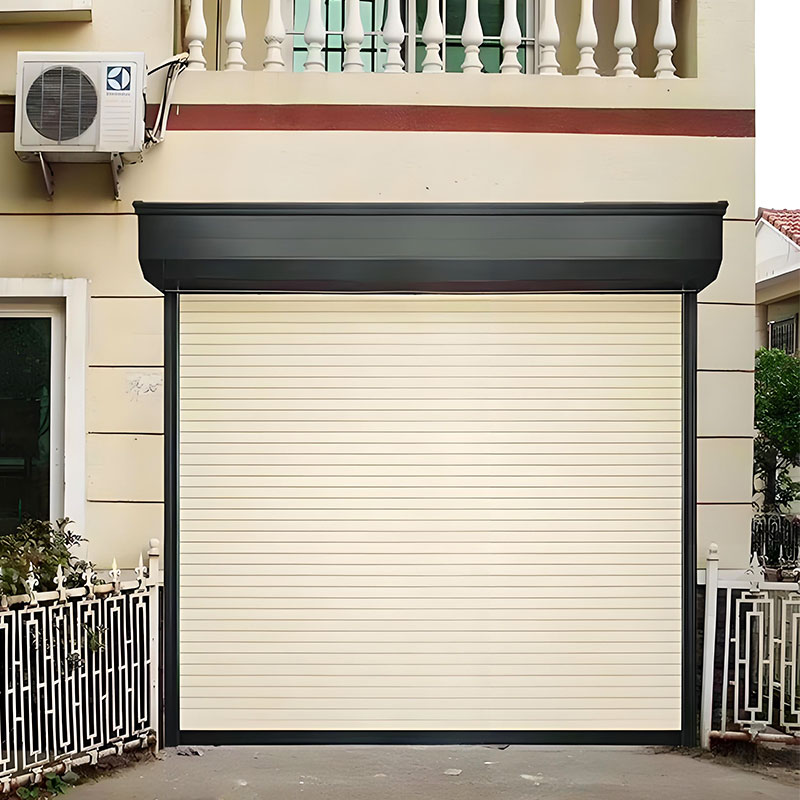 Modern style white silent garage doors.