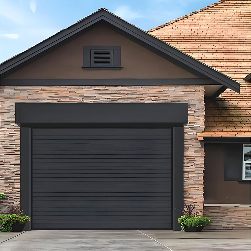 Wind-resistant and silent aluminum rolling shutter garage door.