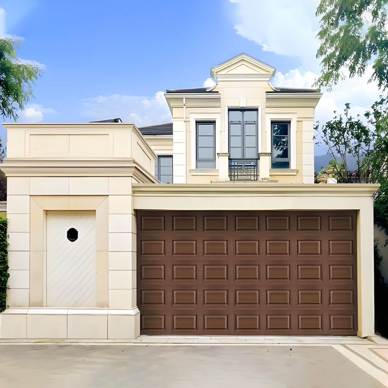 Remote-controlled Steel Sectional Garage Doors.