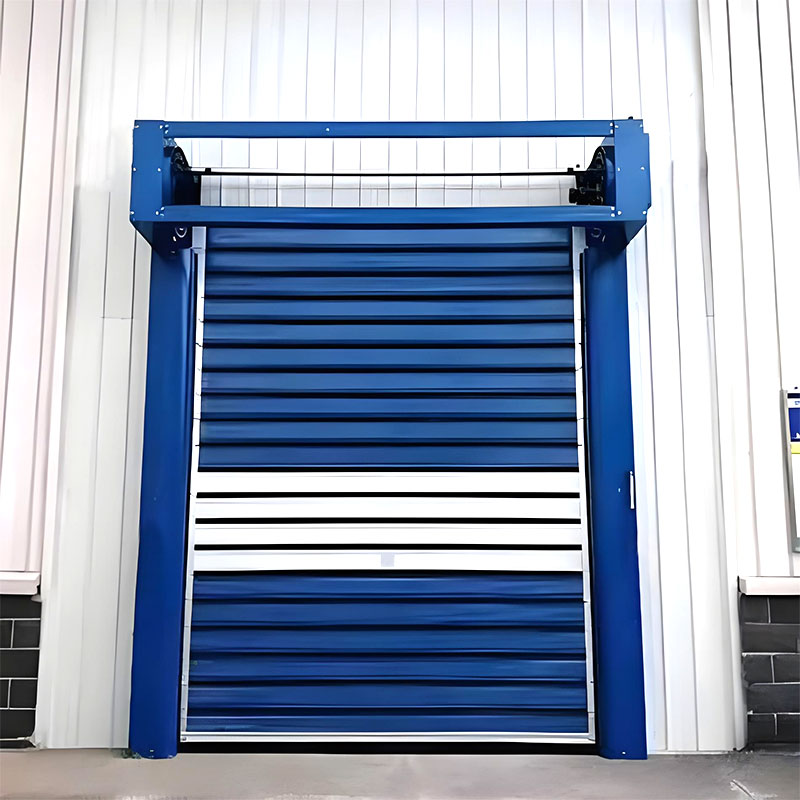 Rigid high speed spiral door
