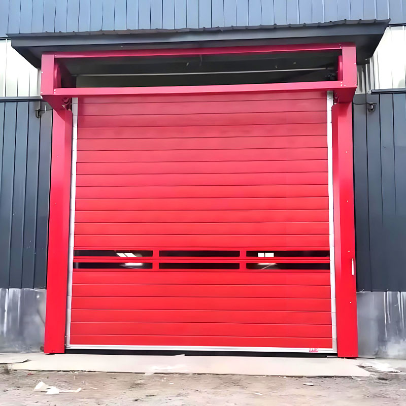 Industrial high speed windproof door