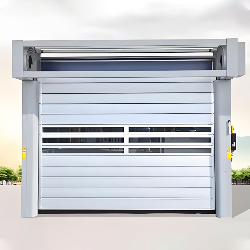 Metal high speed spiral door