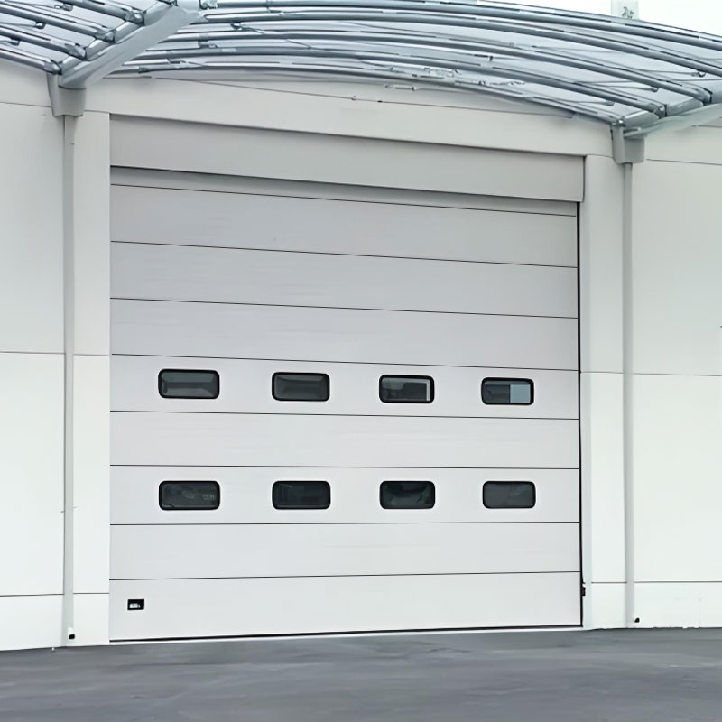 Industrial sectional sliding door