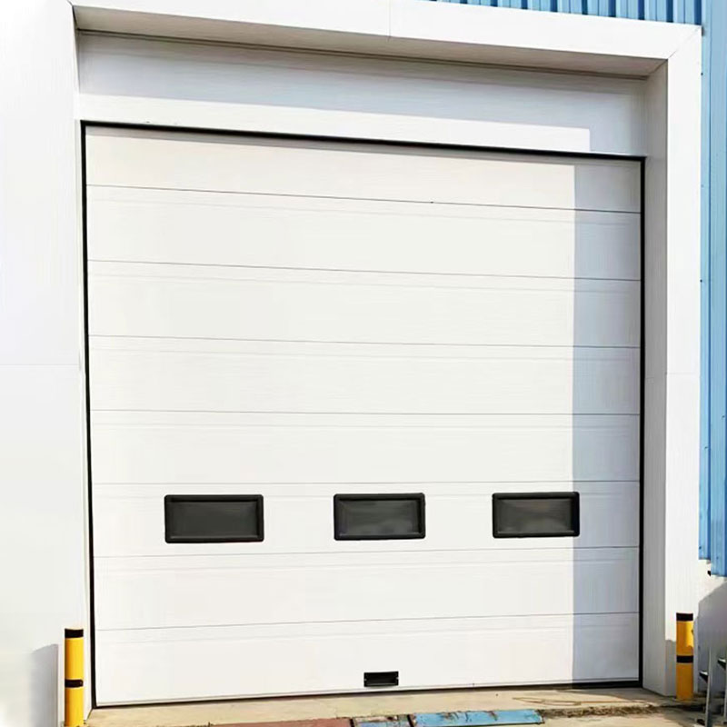 Industrial sectional sliding door