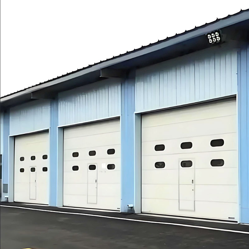 Industrial automatic sliding sectional door