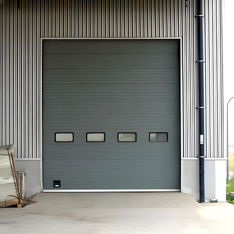 Gray colored Industrial Sectional Lift Door