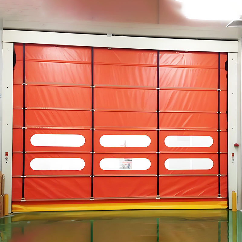 High speed folding windproof door