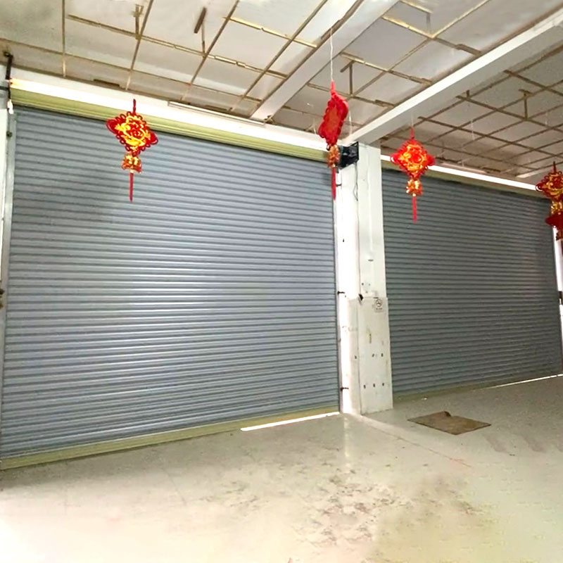 Galvanized roller shutter door